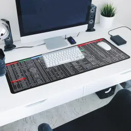 SIDGO English Shortcut Keys Desk pad Office Large Computer Mouse Ma Mousepad image 2