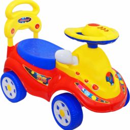 Kids Ride On - Playtool Scooby Baby Rider with Music , Backrest and Storage Box - for Boys and Girls of Age 1 year to 4 years Rideons & Wagons Non Battery Operated Ride On-image-33