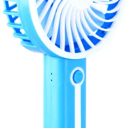 MZ K5 (PORTABLE RECHARGEABLE USB FAN) 3 Speed Mode High Speed with 1200mAh Battery K5 Mobile Stand USB Fan image 2