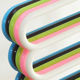 Zollyss 5 Layer Plastic Multipurpose Clothes Hanger, Set of 5 (Assorted Colour) image 4