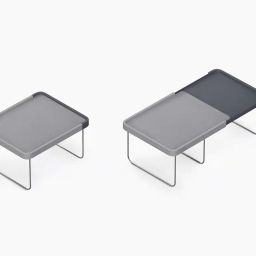 EVEN Expandable Shelf for Extra Storage Space in Cupboard, Shelf Space Increase Rack Expandable Shelf Rack with Two Tiers, Grey image 3