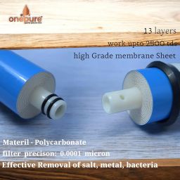 Onepure™ RO Membrane Filter | 80 GPD Membrane with FR | 13-Layer | Work Upto 2500 TDS with High Flow Rate image 2