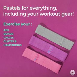Boldfit Fabric Resistance Band -Loop Band for Exercise Hip Bands for Hip, Legs, Stretching, Toning Workout. Mini Loop Booty Bands for Glutes, Squats Exercise Usable in-Home & Gym, Grey image 5