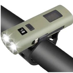 Gitesh Bike Lights Front LED Torch, 2800mAH Bicycle Lights Rechargeable Lightweight LED Bike Lamp Torch Front Handlebar Lamp Waterproof 6 Modes Road Mountain Cycling Fishing Torch Light_Green image 1