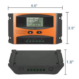 MPPT Solar Charge Controller, 12/24V 20A Automatic Solar Panel Charge Controller LCD Display PWM Solar Panel Regulator image 4