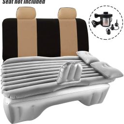 MATIES Grey Inflatable Car Bed for Altroz Universal for All Models image 4