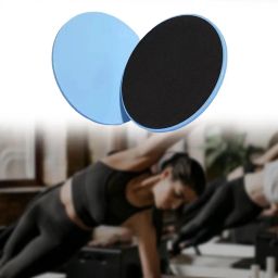 MERISHOPP 2Pcs Core Sliders for Working Out Exercise Gliding Discs for Improve Balance Blue image 1