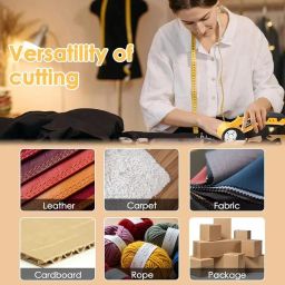 Hetkrishi ZipSnip Powerful Electric Rechargeable Cordless Scissors - Kaichi Rotary Fabric Cutting Machine, Cloth Cutter Machine for Crafts, Blouse, Cardboard and Plastic image 5