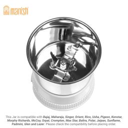MANISH HOME® Small Jar Chutney Jar only (425 ml Lock Type) for Juicer Mixer Grinders JMG, suitable for: Morphy Richards, Baltra, Polar image 1
