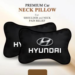 avirons Soft Car Neck Rest Pillow Cushion Set Headrest Pain Relief Support with Adjustable Strap | Car Seat Neck Pillow for All Type Seat |Head Rest Pillow for All Type Seat image 4