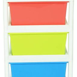 ARISTO Everest Multipurpose 3 Drawer Plastic Modular Chest Storage Organizer, Multicolour, Standard (Everest3, 39 cm x 30.5 cm x 47 cm), Rectangular image 3