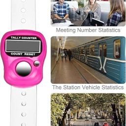 Dealsure Mini Hand Tally Counter Finger Ring Digital Electronic Head Count, Jap Counter Counting Machine for Mantra Jap and Cricket Umpire and Various Counting Purpose Small (Color May Vary) (1) image 1