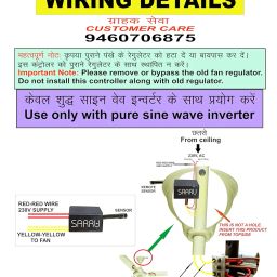 Sarru Automation TH2 Ceiling Fan Humming Less Remote Regulator. image 3