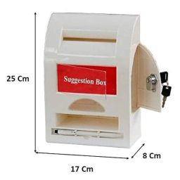 K.B. SALES All in 1 Multipurpose Letter Suggestion Complaint Donation Box with Lock - Table Top or Wall Mounted (Multicolor) image 2