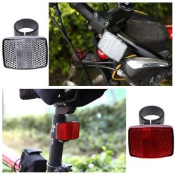 LORWADIYA Cycle Reflectors 2pc Front and Rear with 4pc Wheel Reflector Safety Warning Reflectors Light for Handlebar and Seat Post Bicycle Reflector Universal Reflector image 4