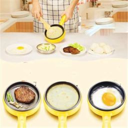 egg cooker 6 egg capacity electric skillet for eggs poached, eggs boiled, eggs fried and omelets with auto shut off function boiler machine non-stick electric egg pan (multicolour) image 5