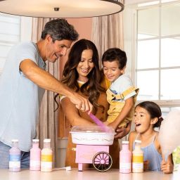 Cotton Candy Machine - Retro Cotton Candy Machine Candy Floss Maker Machine for Kids with 1 Sugar Scoop, and 10 Serving Sticks image 1