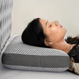 Wakefit Memory Foam Pillow | 1 Year Warranty | Orthopedic Pillows for Neck Pain, Pillow Memory Foam, Memory Pillow for Sleeping, Memory Foam Pillows (21 x 15 x 5 Inch, Set of 2 - Light Grey) image 2