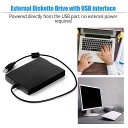 SIUKE USB External Floppy Disk Drive Portable 3.5 inch Floppy Disk Drive USB Interface Plug and Play Low Noise for PC Laptop Black image 2