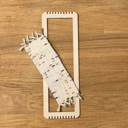 American-Elm Set of 3 Wood Weaving Loom Frame - Wood (8 in x 2.75 in) Natural Kids Beginners Art and Craft Mini Loom Frame, (Needle and Thread are Not Include) image 1