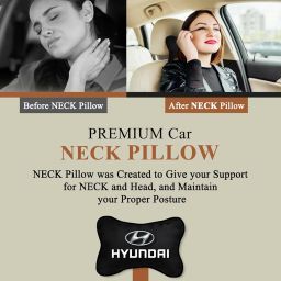 avirons Soft Car Neck Rest Pillow Cushion Set Headrest Pain Relief Support with Adjustable Strap | Car Seat Neck Pillow for All Type Seat |Head Rest Pillow for All Type Seat image 3
