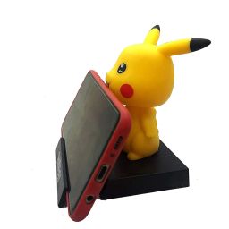 AUGEN Super Hero Pikachu Action Figure Limited Edition Bobblehead with Mobile Holder for Car Dashboard, Office Desk & Study Table (Pack of 1) image 1