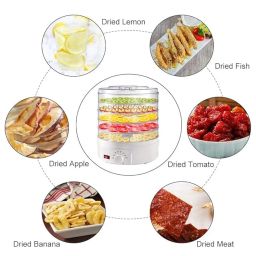 GNOLY Electric Dry Food Saver Dehydrator Preserver Machine with 5 Adjustable and Stackable Tray, Temperature Control Food Vegetable Dehydrator image 2