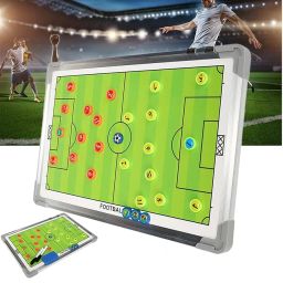 SLYK Portable Double-Sided Magnetic Coaching Board for Football, 18 x 12 inch, Professional Winning Strategy Training Assistant Tactics Board with Erasable Write-Wipe 2 in 1 Marker Pen image 3