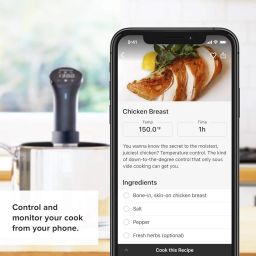 Anova Culinary AN500-US00 Sous Vide Precision Cooker (WiFi), 1000 Watts | Anova App Included, Black and Silver image 3