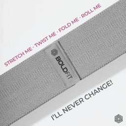 Boldfit Fabric Resistance Band -Loop Band for Exercise Hip Bands for Hip, Legs, Stretching, Toning Workout. Mini Loop Booty Bands for Glutes, Squats Exercise Usable in-Home & Gym, Grey image 4