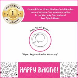 MYSA SM-1501BM 1200W All In One Stand Mixer Tilt Head 6.5 Ltrs Stainless Steel Bowl with 1.5 Ltrs Glass Jar, 6 Speed for Blending, Slicing, Mincing, Kneading, Whisking, Beating, Red image 4