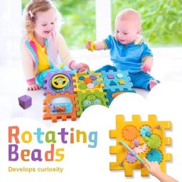 Cable World® 6-in-1 Activity Cube Learning Activity Play Cube Intelligence Learning Educational Activity Cube Game Multi Purpose Educational Toys for Kids image 4
