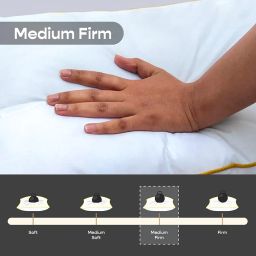 SleepyCat Slim Pillow with Microfiber, Designed for Neck and Spine Alignment | Ideal for Minimal Elevation | Luxe Microfibre Pillow | Machine Washable |1-Piece, Standard Size, 26x16 inches image 2