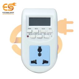Electronic Spices 220V-240V 10A Digital LCD Timer Socket Switch Multifunctional Plug (Pack of 1) image 5