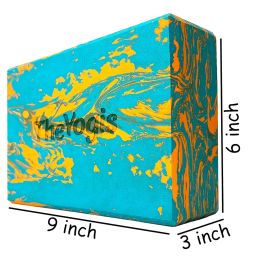 The Yogis Yoga Block | Yoga Brick (Set of 2, Extra Large Size), High-Density Premium EVA Foam Material for Strength, Balance, and Flexibility, Regular Size (9 x 6 x 3 inches, Set -2 with Belt) image 1