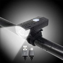 Combo of Rechargeable Head Cycle Light and Cycle Tail Light (3 Modes) Cycle Light led for Bicycle image 1