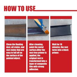 LOOM TREE® 6Xmetal Rust Remover Rust Converter Water Based Rust Paint for Railings Fleet | Other Home & Garden image 4