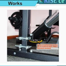 RISE UP ™ T Bar 50mm Rod Support, fit in 2/2pipe or 1.5/1.5 Landmine Attachment for Barbell Bar with 360 Degree Rotation, 2 Inch Olympic Bars, (TBARPLATE50mm) image 2