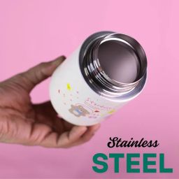 LiLLMONKiDZ Vacuum Insulated Food Jar for Baby/Kids 350ml, Thermos Flask Keeps Food Warm for Up to 10 Hrs, Small Hot Box As Multipurpose Container for Storing, Milk, Water, Juice & Travel Friendly image 3