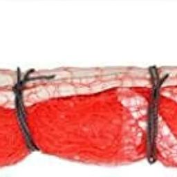 A1VK Nylon Badminton Net for Tournament Indoor & Outdoor Practise (Red) image 1