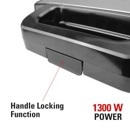 iBELL Sm3010M 3-In-1 Sandwich Maker Big Size, 1300 Watt, 2 Year Warranty, With Automatic Temperature Control And Detachable Plates For Toast/Waffle/Grill (28.5 X 25 10 Cmblack 3010) image 4