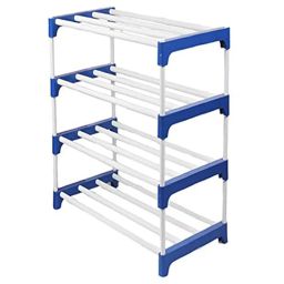 LOTSPEK 4-Tier Book Rack - Sturdy Multi-Level Storage Organizer for Books, Magazines, and Office Supplies, Space-Saving Design”Adjustable Multi-Functional Book Organizer,Book Rack,Bookshelf Storage image 3