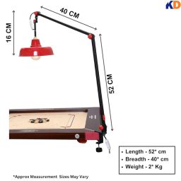 WMX Adjustable EASY Fold Carrom Stand, Professional Portable Carrom Board Lamp Shade, Hanging Lamp Shade (LAMP SHADE) image 1