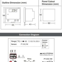 Multispan TC-19 Digital Temperature Controller (K Type) image 1