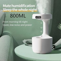 Drumstone ( February Special With 15 Years Warranty ) Anti-Gravity Humidifier with Floating Water Design | Cool Mist Humidifier, LED Clock, 800ml Large Tank, Quiet Sleep Mode, Auto Shut-Off image 1