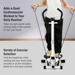 Meneflix 2-in-1 Twist Stepper with Power Cord, Swing and Side Steppers for All Users, Up and Down Motion with Display image 3
