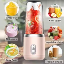 Portable Blender For Smoothie And Juices : Powerful 40 Watts Juicer Blender that Can Crush Ice too | Juicer Machine With 1800 Mah Rechargeable Battery-Smoothie Blender With Built In 400 ML Jar image 1