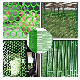 Jaliwala 4 Feet Height X 82 Feet Length UV Stabilized PVC Tree Guard Net_Fencing net_Fencing Mesh_Anti Bird Net_Green Color image 4