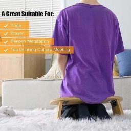 NOLAKH A Foldable Yoga Meditation Bench is a Versatile Tool That can Enhance Your Practice, Providing Support for Various Yoga Postures and Meditation image 4