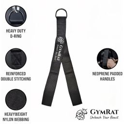 GYMRAT™ 16INCH Tricep Rope Cable Attachment Handles, Greater Range of Motion, Tricep Pull Down Rope for Push Downs, Crunches, Facepulls for Professional Gym. image 1
